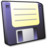 Floppy Disk Black Icon